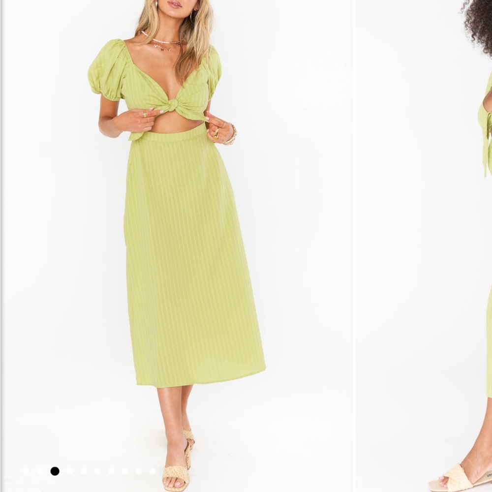 Show me your mumu Gabrielle tie dress